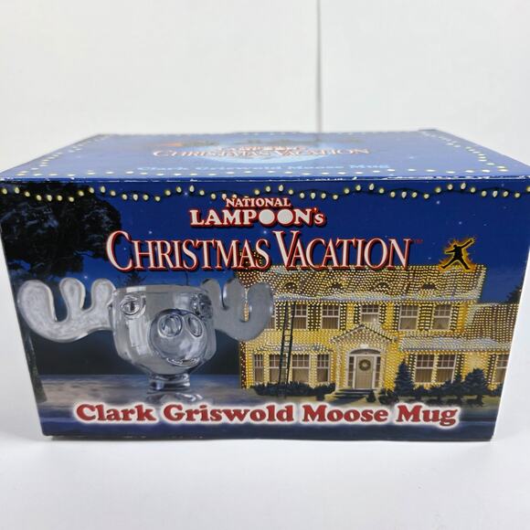 National Lampoon's Christmas Vacation Clark Griswold's Eggnog Glass Moose Mug - Picture 1 of 11